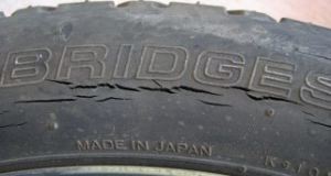 cracked tire